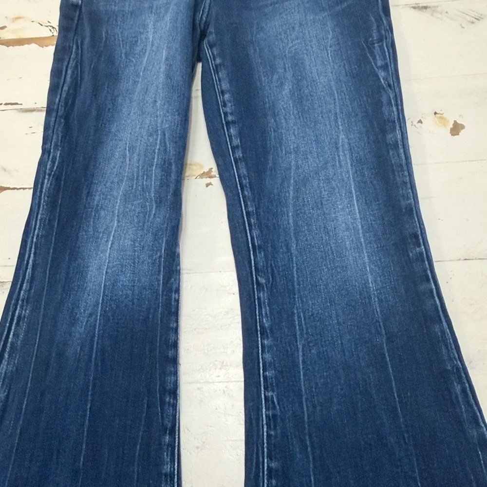 KanCan High Rise Dark Wash Flare Jeans - Picture 10 of 15